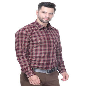 เสื้อเชิ้ตแขนยาวสำหรับผู้ชายทรงสลิมฟิตสุดหรูเสื้อเชิ้ตทำงานแขนยาวสำหรับผู้ชายแบบลำลองทางการทำจากผ้าฝ้าย - Product Image 6