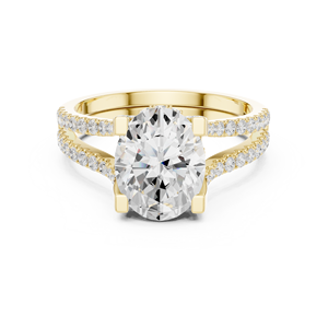 Anillo de Compromiso y Boda para Mujer, Oro Sólido de 14k, Certificado IGI, Diamante Cultivado en Laboratorio de 1.50 CT, Corte Ovalado, E VS1, Venta Caliente - Product Image 1