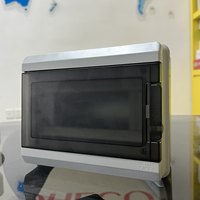QHECO Boîtier de distribution électrique solaire extérieur étanche IP65 en plastique à 8 voies, boîtier de jonction MCB, combinateur DC