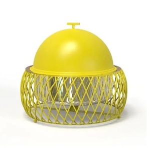 Casserole en métal avec couvercle, récipient isotherme pour aliments, revêtement en acier inoxydable rond, design minimaliste pour la restauration à domicile - Product Image 3