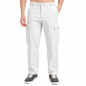 <b>Men's</b> High Elastic Waist Tactical Cargo <b>Pants</b> Multipockets Custom Design Formal Casual Wear Canvas Eco-Friendly Quick Straight - Product Image 1