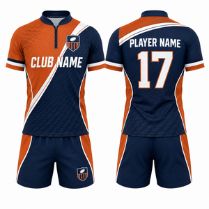 Maillot de football MEGAMAPLE personnalisable avec nom de club, numéros d'équipe, nom de joueur, unisexe, sans manches, col en V, pour adulte, vert, blanc, or, imprimé par transfert thermique - Product Image 1