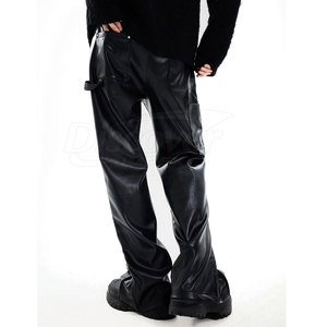 Pantalon en cuir grande taille pour femme, prix de gros, pantalon en cuir pour homme, usage extérieur hiver, en vente - Product Image 3