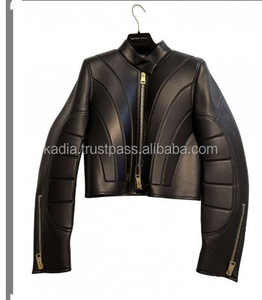 Chaqueta de cuero genuino para mujer - Product Image 2