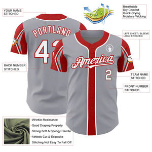 Nueva Camiseta de Béisbol Personalizada, Uniforme de Equipo Deportivo, Transpirable, Sublimada, con Logotipo, Nombre y Número, Venta al Por Mayor en EE. UU. - Product Image 6