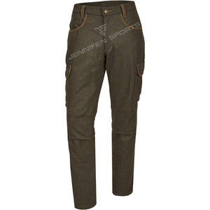 Men's Tactical Cargo 100% <b>Wool</b> <b>Pant</b> Outdoor Elasticated Trousers for Hiking & Hunting Casual Style With Multi-Pockets - Product Image 1