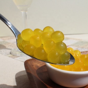 Boba transparente orange éclatante Pinshan 3,2 kg en bac plastique (4 bacs/carton) Ingrédients pour Bubble Tea et Glace (Taïwan) - Product Image 2