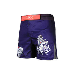 Pantalones Cortos de MMA para Hombre, para Jiu Jitsu, Entrenamiento, Fitness, Deportes de Combate, con Estampado Digital, Pantalones Cortos de Muay Thai de Spandex/Poliéster de 170g, con Logotipo Personalizado - Product Image 6