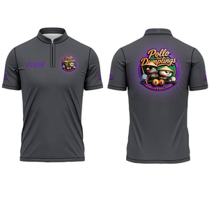 Chemise à manches courtes avec fermeture éclair, sublimation personnalisée, vente en promotion - Product Image 4