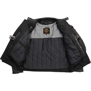 2025 Men's Premium Black <b>Leather</b> Vented Racer Style <b>Motorcycle</b> <b>Jacket</b> LKM17015 W/CE <b>Armor</b>-2X-Large - Product Image 3