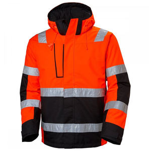 OEM Men's Reflective Polyamide Soft Shell High Visibility Breathable Safety Workwear <b>Jacket</b> CE/EU Certification Needle Detection - Product Image 1