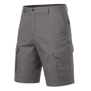 <b>Men's</b> Custom Canvas Cargo Shorts High Multiple Pockets Breathable Lightweight Eco-Friendly Workwear Style Elastic Summer High - Product Image 2