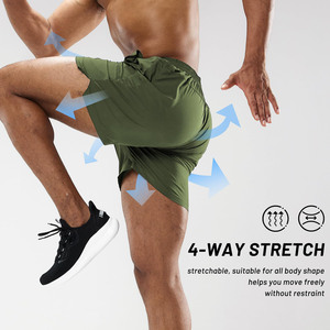 Custom Designs Men's Joggers Shorts Polyester Lightweight Breathable Gym Training Casual Shorts For Men <b>Elastic</b> Waist Drawstring - Product Image 2