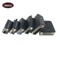 Connecteur DB15 D-SUB personnalisé en gros, 15 broches mâle, type à vis avec boîtier en PP, modèle noir ZSA3020 par Computace, courant maximal 5A