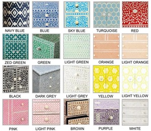 Mesa de Muebles con Incrustaciones de Hueso Hecha a Mano, de Alta Demanda, con Diseño de Mosaico Geométrico para Decoración de Hogar de Lujo y Sala de Estar, en Venta - Product Image 3