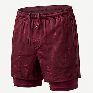 Activewear Soft Inner Shorts Flexible Performance Durable Side Pocket Breathable Board Shorts For Men's - Product Image 1
