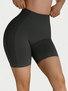 Ladies Seamless Yoga Shorts High Waist Workout Gym <b>Running</b> Fitness Active Shorts - Product Image 1