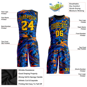 Uniforme de Baloncesto Deportivo de Diseño Personalizado, Conjunto de Uniforme de Entrenamiento de Club Sublimado, Conjunto de Uniforme de Baloncesto para Hombre - Product Image 4