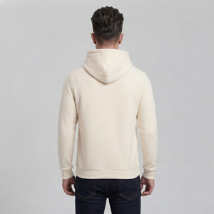 Sweat à capuche décontracté pour homme Saar Industries en polaire bleue polyester/rayonne, coupe ample, anti-boulochage, hiver, 180g - Product Image 2