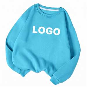 เสื้อสเวตเชิ้ตคอกลมทรงหลวมสีฟ้าอ่อนสำหรับผู้หญิง สไตล์ลำลอง ขายส่ง สหรัฐอเมริกา สหราชอาณาจักร ยุโรป บูติก EU - Product Image 1