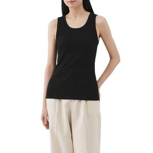 Camiseta sin mangas de algodón para mujer, estilo deportivo, con logo personalizado, 260 g/m², peso pesado, básica, para chicas, tendencia 2026, precio mayorista - Product Image 1