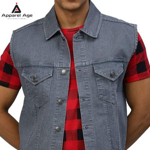 Chaleco Vaquero Transpirable para Hombre, Fabricado en Pakistán, Personalizable, de Alta Calidad, Precio Razonable, para Adultos - Product Image 4