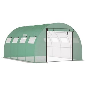 Serra da Giardino Walk-in 13 x 10 x 6.5 Migliorata con 2 Porte a Rete con Cerniera e 10 Finestre a Rete, Serra a Tunnel - Product Image 1