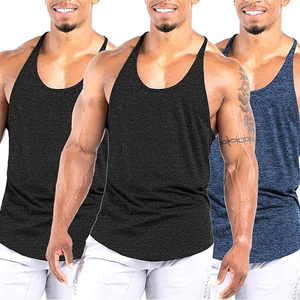 Camisetas de tirantes deportivas para hombre, de secado rápido, con espalda en Y, para culturismo y gimnasio - Product Image 1