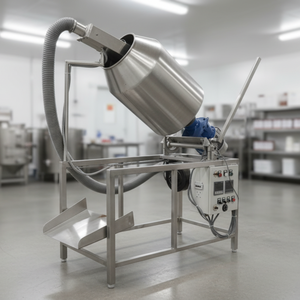 เครื่องคั่วแบบหมุนอัตโนมัติสำหรับงานหนัก 100 กก./ชม. สแตนเลส สำหรับถั่วลิสง เม็ดมะม่วงหิมพานต์ 440V เชิงพาณิชย์ พลาสติก - Product Image 3