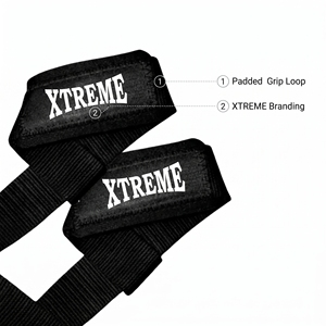 Sangles de musculation, sangles d'entraînement de force, sangles de cross-training, sangles de levage pour soulevés de terre et tractions, accessoires d'entraînement - Product Image 2
