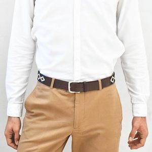Ceinture tressée pour homme de haute qualité ODM, en cuir véritable tanné végétal, boucle en laiton, style décontracté, prix de gros OEM - Product Image 5
