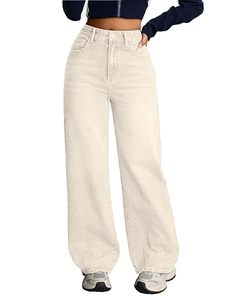 Jeans de Mezclilla para Mujer, Estilo Casual, Corte Bootcut, Desgastados, Lavado Claro, Corte Regular, para Uso Diario - Product Image 5