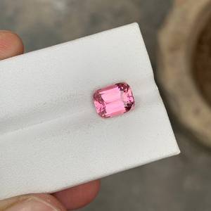 Tourmaline rose facettée naturelle, pierre précieuse de qualité supérieure pour la fabrication de bijoux - Product Image 2