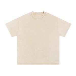 เสื้อยืดครอปท็อปวินเทจ 240 แกรม ทรงโอเวอร์ไซส์ ผ้าคอตตอนฟอกสีแบบแอซิด  ไม่มีลาย  สำหรับผู้หญิง - Product Image 2