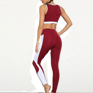 Professional Women's Customized Yoga Set with Built-In Narrow Fit Resistance Bands for <b>Upper</b> Body Training Solid Pattern - Product Image 3