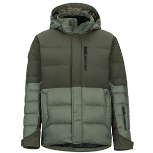 Windproof Hooded Men's Puffer Jacket-Lightweight Water-Resistant Knitted Solid Zipper Closure Streetwear <b>Coat</b> for Winter - Product Image 5