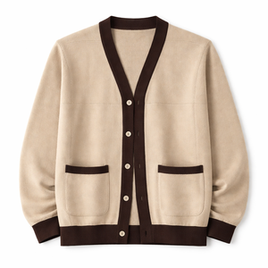 Men Premium Knitted <b>Cardigan</b> <b>Sweater</b> Soft Cotton Blend Button Front Casual Winter Layering Wear Comfortable Warm Clothing - Product Image 1