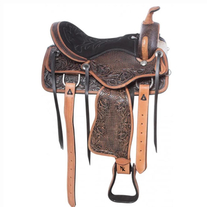 Premium Western Riding Saddle Comfortable Deep Seat Leather Horse Saddle Custom Manufacturer Horse Riding <b>Equestrian</b> Products - Product Image 1