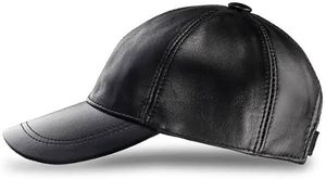 Casquette de baseball en cuir véritable avec logo de marque personnalisé, fabricant de chapeaux en cuir Strapback, vente en gros en vrac - Product Image 2