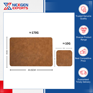 Oferta Exclusiva: Salvamanteles de Cuero PU Impermeable Hechos a Mano de Alta Calidad para Mesa de Comedor, Oficina, Restaurante y Hotel - Product Image 5