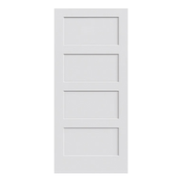 Porte intérieure en MDF certifiée FSC, porte battante, apprêtée blanche, pour hôtel, salle de bain, cuisine, projets scolaires, installation facile sans soudure
