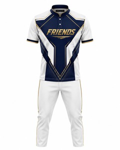 Men's Sublimated Soccer Jersey Set Short Sleeve Stand Collar Moisture Wicking Polyester Uniform White <b>Navy</b> Gold - Product Image 1