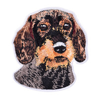 Patchs thermocollants personnalisés par le fabricant, divers motifs de chiens, patchs brodés pour vêtements, accessoires vestimentaires, sacs, chaussures, décoration