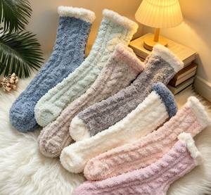 <b>Women's</b> Thick <b>Warm</b> Crew <b>Socks</b> Coral Fleece Plush Comfort Fit <b>Women's</b> Indoor Cozy <b>Socks</b> Soft Plush Winter Thermal Collection - Product Image 1