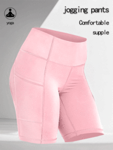 กางเกงโยคะเอวสูงระบายอากาศได้ดีสำหรับผู้หญิง 5 ชิ้น สไตล์ไบค์เกอร์ มีกระเป๋าเสริมสะโพก ไม่มีตะเข็บด้านหน้า - Product Image 2