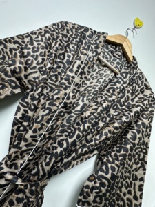 Handmade Cotton Velvet Floral V-neck <b>Kimono</b> Robe Three Quarter Sleeve Knee Length Eco-Friendly Luxury Elegant Summer Breathable - Product Image 6