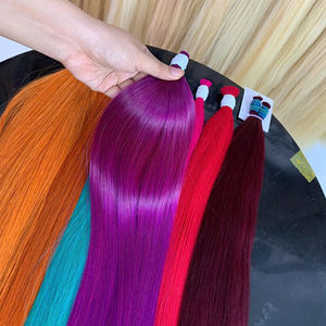 ผมแท้เวียดนามคุณภาพสูงแบบ Super Double Drawn 100% Virgin สีดำ ไม่หลุดร่วง ไม่พันกัน แบบเป็นมัด  ฟอกสีได้ ปลายผมหนาเต็มเส้น - Product Image 1