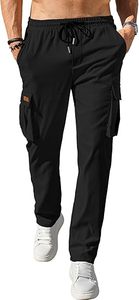 100% Cotton Men's Casual Cargo Pants Stretch Joggers Multi Pocket Workout Sweatpants Hiking Tactical Pants Manufactured in Bang - Product Image 3
