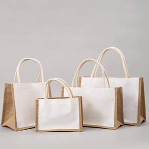 Sacs en jute de qualité alimentaire, emballage écologique en fibres naturelles pour le stockage sûr des céréales et des aliments - Product Image 1