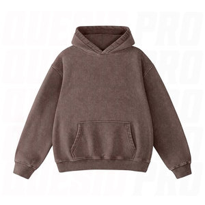 Mens Couples Oversized Hoodie Sweatshirt Heavyweight Vintage Pullover with Soft Cotton Fleece Screen Printed Hoodies - Product Image 5